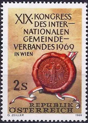 Österreich 1969 - Mi 1303 - YT 1133 - Altes Siegel der Wien - MNH 