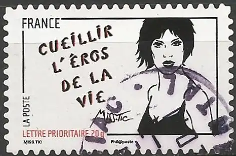 Frankreich 2011 – Mi 5070 - YT Ad 549 - Frau gezeichnet von Miss Tic