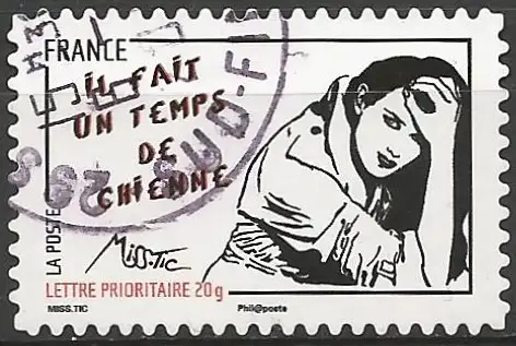 Frankreich 2011 – Mi 5069 - YT Ad 548 - Frau gezeichnet von Miss Tic
