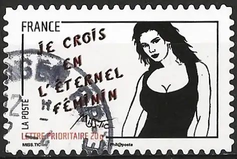 Frankreich 2011 – Mi 5064 - YT Ad 543 - Frau gezeichnet von Miss Tic