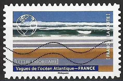 Frankreich 2022 - Mi 8104 - YT Ad 2092 - Wellen des Atlantischen Ozeans