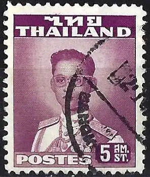 Thailand 1951 - Mi 282A - YT 272 - König Bhumibol Adulyadej - Gezähnt 12½