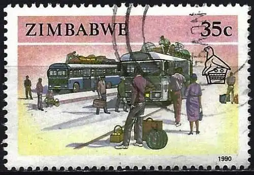 Simbabwe 1990 - Mi 431 - YT 205 - Bus
