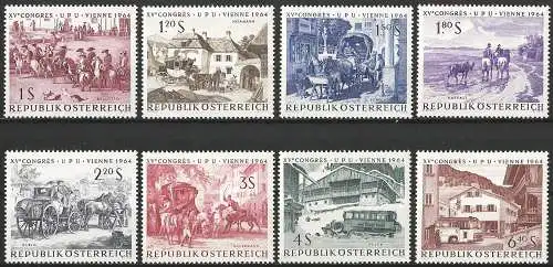 Österreich 1964 - Mi 1156/63 - YT 993/1000 - U.P.U.  Universalpostverein - MNH 