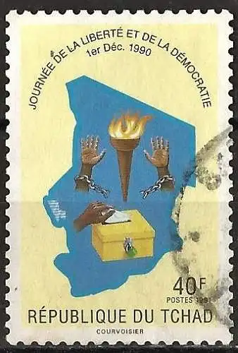 Tschad 11991 - Mi 1203 - YT 522 - Tag der Freiheit und Demokratie