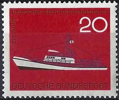 BDR 1965 - Mi 478 - YT 339 - Rettungsschiff - MNH