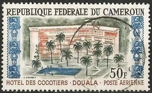 Kamerun 1962 - Mi 370 - YT Pa 53 - Hôtel des Cocotiers, Douala (Flugpost)