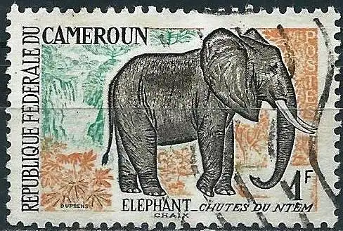 Kamerun 1962 - Mi 356 - YT 340 - Tierwelt : Elefant