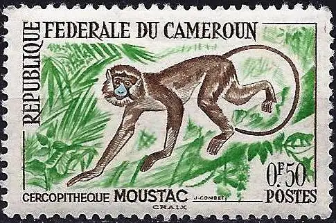 Kamerun 1962 - Mi 355 - YT 339 - Tierwelt : Affe