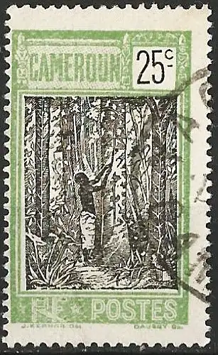 Kamerun 1925 - Mi 77 - YT 114 - Gummiernte
