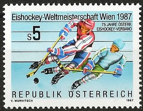 Österreich 1987 - Mi 1877 - YT 1706 - Eishockey-Weltmeisterschaft - MNH 