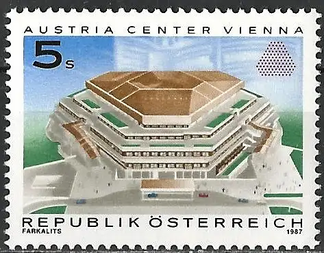 Österreich 1987 - Mi 1878 - YT 1708 - Austria Center, Wien - MNH 