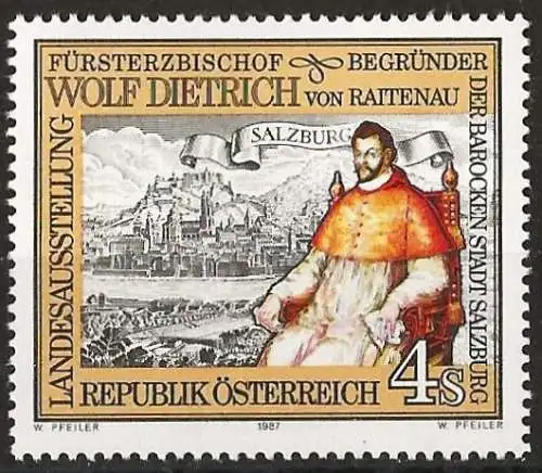 Österreich 1987 - Mi 1884 - YT 1713 - Archbishop Wolf Dietrich von Raitenau - MNH 
