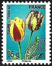 Frankreich 2011 - Mi 5155 - YT Po 259 - Blume : Tulpe ( Vorausentwertungen )