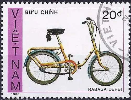 Vietnam 1989 - Mi 2024 - YT 906 - Fahrrad Mini Rabasa Derbi