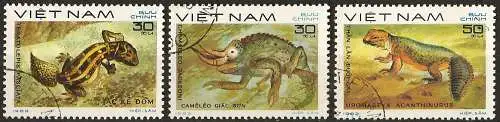 Vietnam 1983 - Mi 1310/12 - YT 403/05 - Reptil