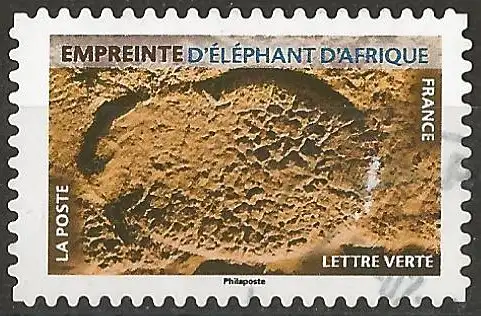 Frankreich 2021 - Mi 7842 - YT Ad 1964 -  Tierspuren von Elefant