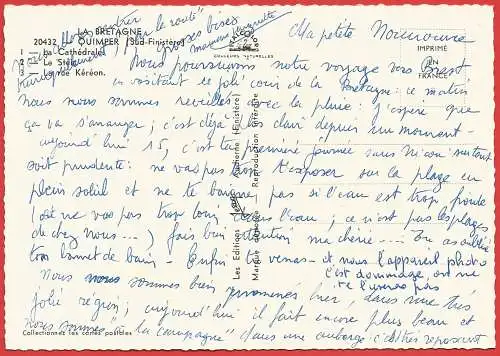 [Ansichtskarte] France - Finistère : Quimper /
Frankreich. 