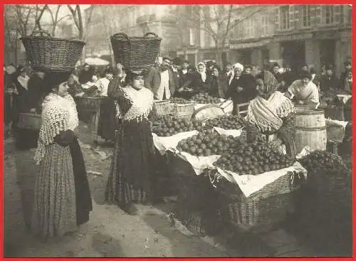 [Ansichtskarte] Frankreich - Bouches du Rhône ( 13 ) Marseille : Plaine-St-Michel-Markt im Jahr 1906 /
Alte Kartenreproduktion. 