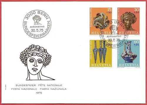 Schweiz 1975 - Mi 1053/56 - YT 983/86 - Pro-Patria - FDC