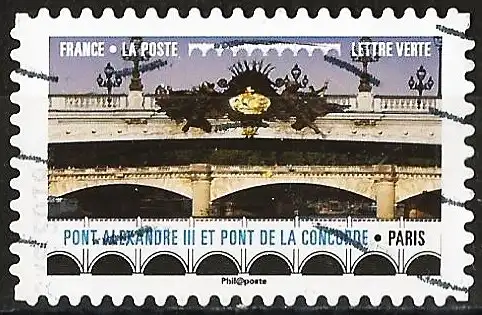 Frankreich 2017 - Mi 6815 - YT Ad 1476 - Berühmte Brücke : Alexandre III in Paris