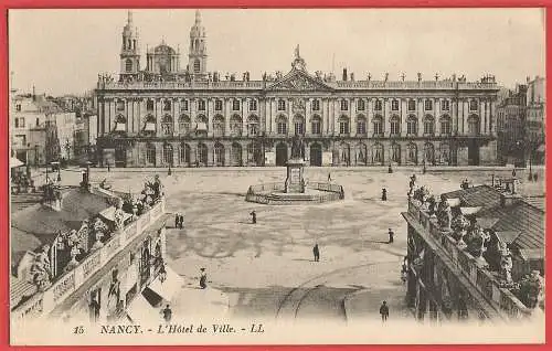 [Ansichtskarte] Frankreich (France) Meurthe-et-Moselle ( 54 ) Nancy : Hôtel de ville /
City Hall - Rathaus. 