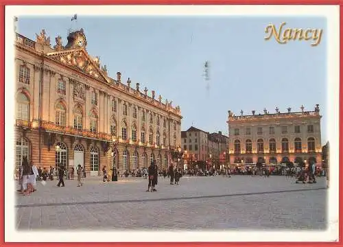[Ansichtskarte] Frankreich (France) Meurthe-et-Moselle ( 54 ) Nancy : Place Stanislas et Hôtel de ville /
Square & City Hall - Platz & Rathaus. 