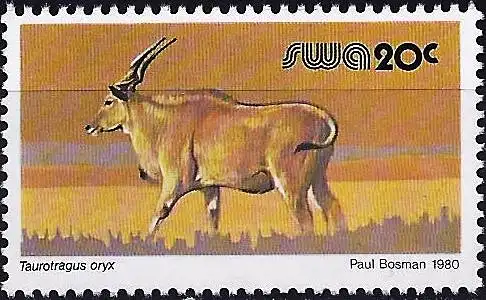 Südwestafrika 1980 - Mi 487 - YT 444 - VWildtiere : Eland - MNH