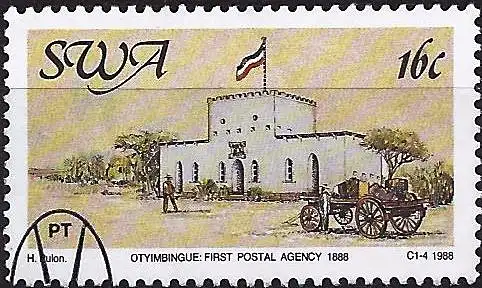 Südwestafrika 1988 - Mi 625 - YT 582 - Erste Postfiliale in Otyimbingue