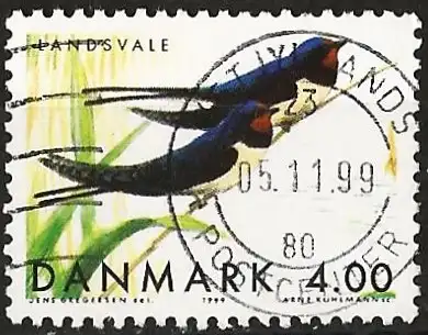 Dänemark 1999 - Mi 1223 - YT 1222 - Vogel : Schwalbe