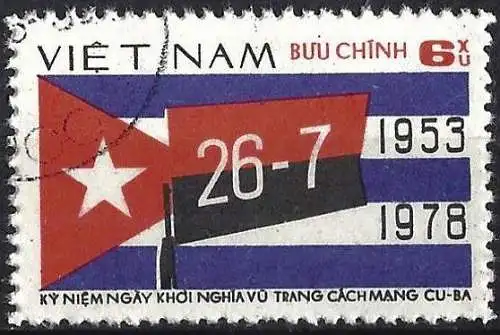 Vietnam 1978 - Mi 984 - YT 130 - Flagge von Cuba