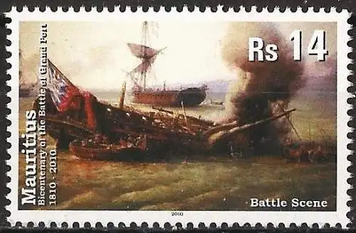 Mauritius 2010 - Mi 1090 - YT 1120 - Schlacht an Grand Port, Gemälde von Pierre Julien Gilbert 