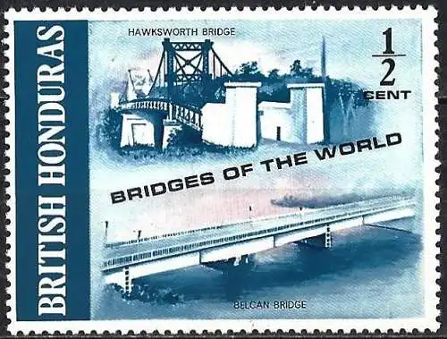 Britisch-Honduras 1971 - Mi 273 - YT 278 - Brücken der Welt - MH
