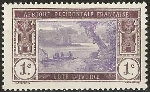 Elfenbeinküste 1913 - Mi 41 - YT 41 - Ebrie-Lagune - MNH