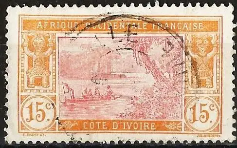 Elfenbeinküste 1917 - Mi 46 - YT 46 - Ebrie-Lagune 