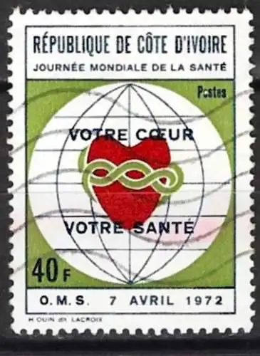 Elfenbeinküste 1972 - Mi 402 - YT 332 - Internationaler Tag der Gesundheit