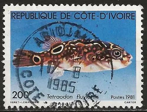 Elfenbeinküste 1981 - Mi 675 - YT 568 - Fisch