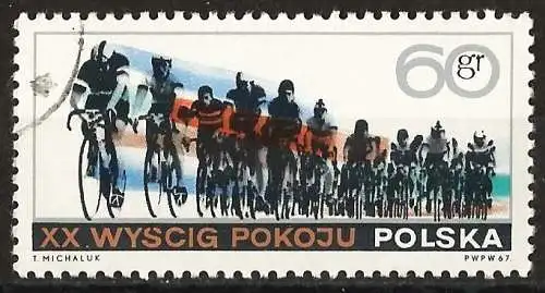 Polen 1967 - Mi 1760 - YT 1615 - Radfahren : Radrennen des Friedens