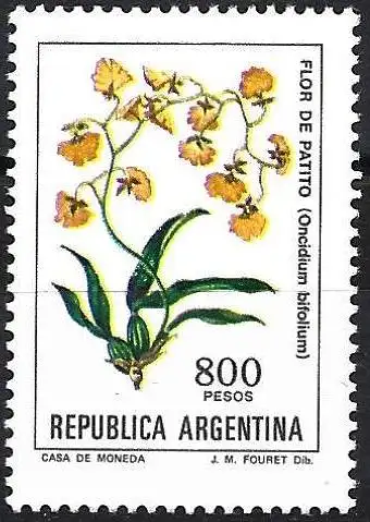 Argentinien 1982 - Mi 1606y - YT 1334 - Blume - MNH