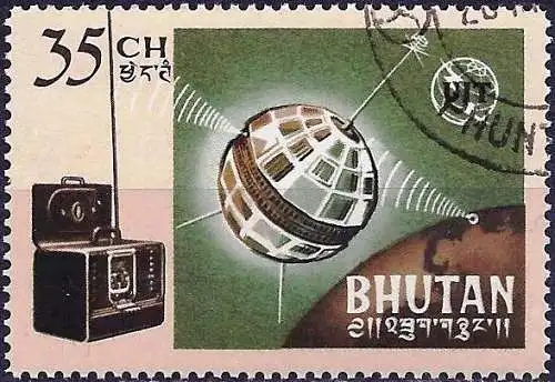 Bhutan 1966 - Mi 69 - YT 60 - ITU : Kommunikationssatellit