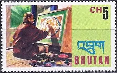 Bhutan 1975 - Mi 632 - YT 461 - Kunstmaler - MNH