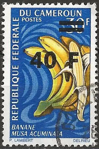 Kamerun 1972 - Mi 708 - YT 533 - Fruit : Bananen