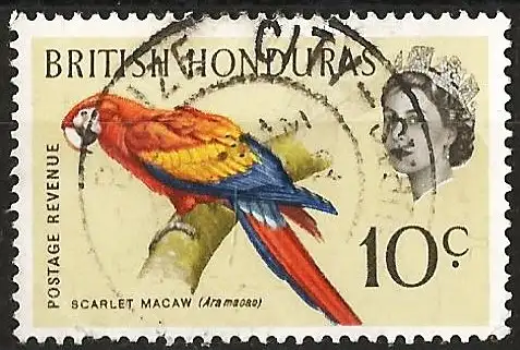 Britisch-Honduras 1962 - Mi 169 - YT 175 - Vogel : Papagei 