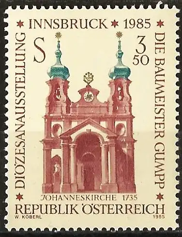 Österreich 1985 - Mi 1815 - YT 1644 - Innsbruck : Kirche - MNH