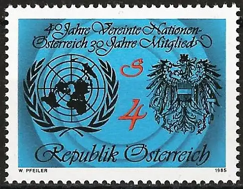 Österreich 1985 - Mi 1817 - YT 1646 - Vereinte Nationen - MNH