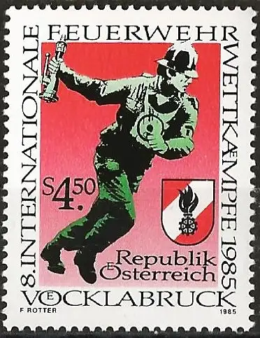 Österreich 1985 - Mi 1821 - YT 1650 - Feuerwehrmann - MNH