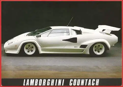 [Ansichtskarte] Wagen Lamborghini Countach / Auto  / Car. 