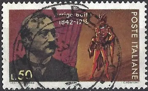 Italien 1968 - Mi 1275 - YT 1013 - Arrigo Boito, Komponist