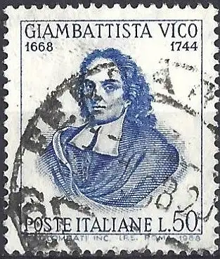 Italien 1968 - Mi 1277 - YT 1016 - Giambattista Vico, Schriftsteller.