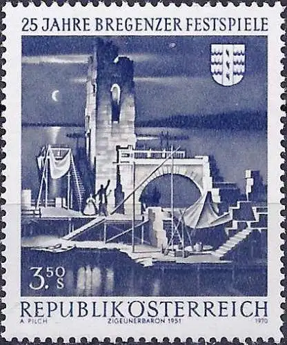 Österreich 1970 - Mi 1334 - YT 1164 - Bregenzer Festspiele - MNH
